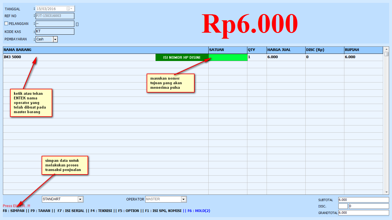 Penjualan Dan Pembelian Pulsa Elektrik Pada Software