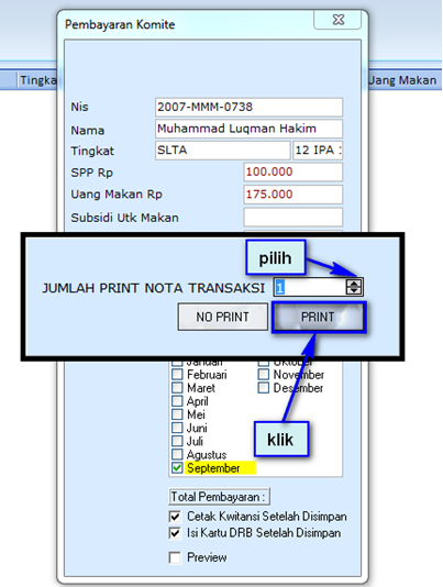 Cara Transaksi Pembayaran Spp Pada Software Sekolah